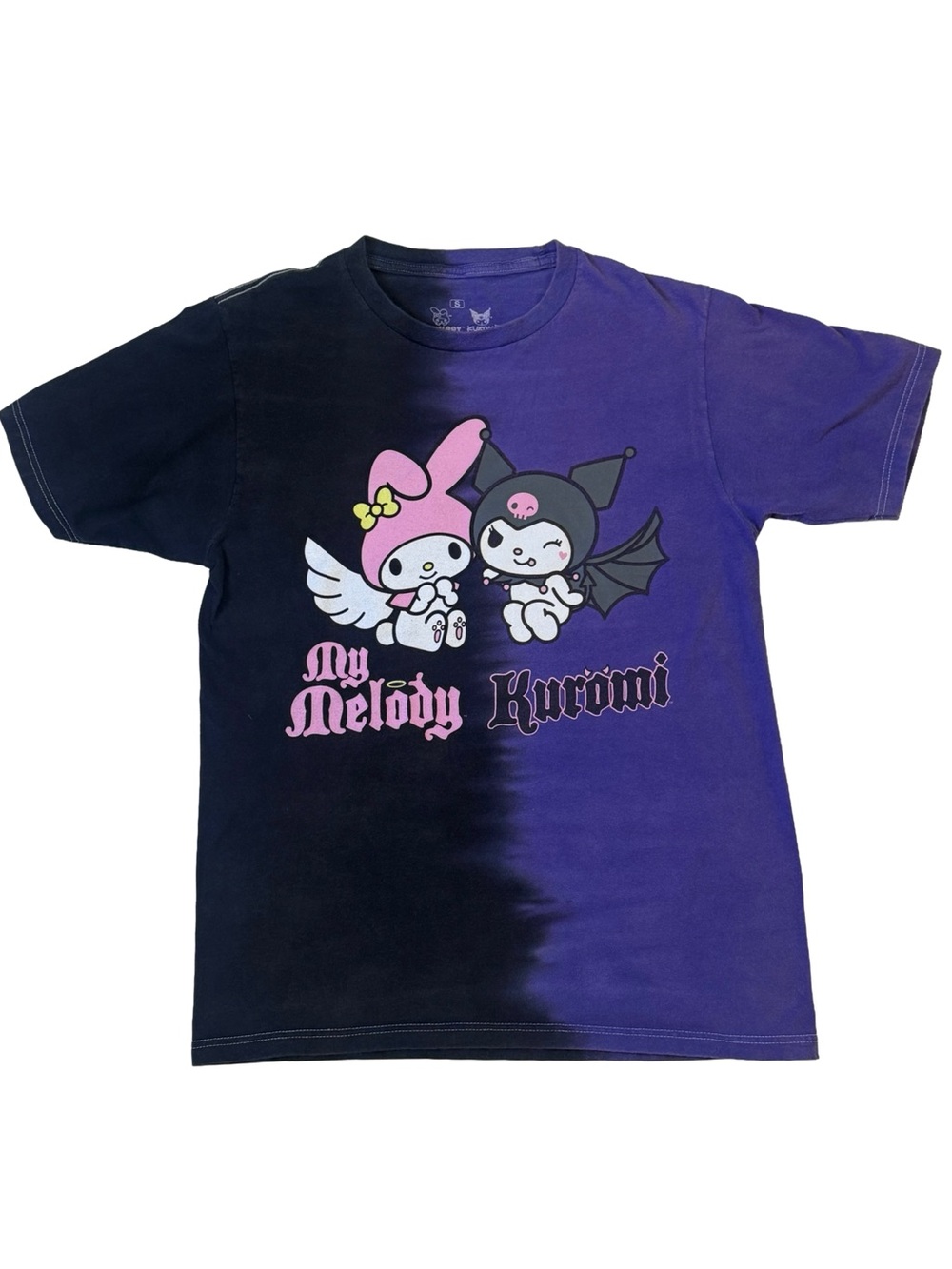 Sanrio My Melody Kuromi Split Tie Dye Tee Ripple Junction Hot Topic 2023 Size S